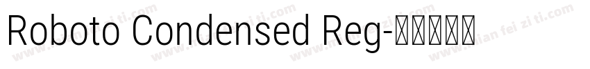 Roboto Condensed Reg字体转换